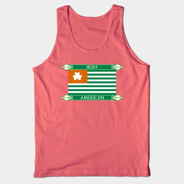 Irish American Flag Tank Top by JMG Graphics LLC